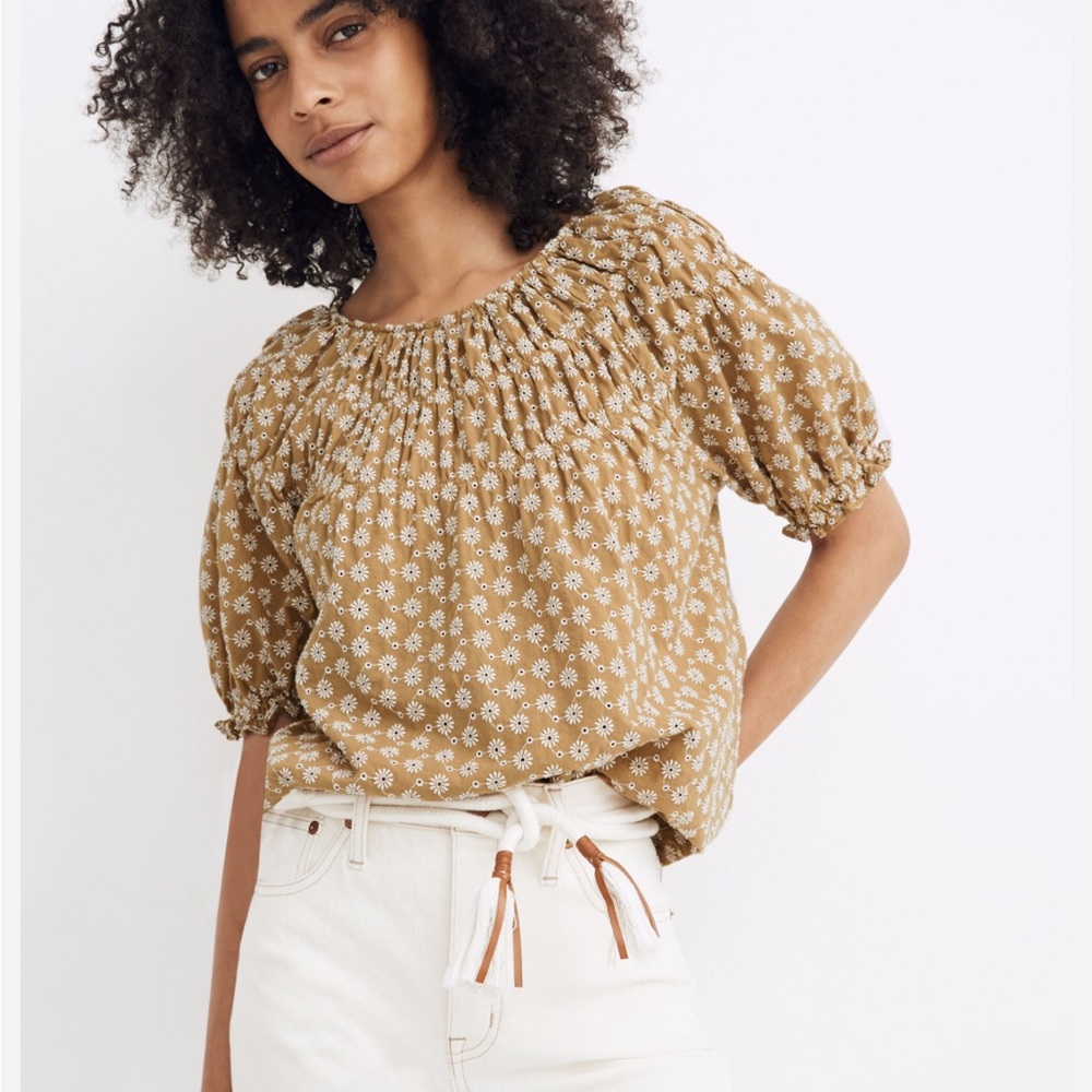 Madewell Women’s Floral Top Size Small